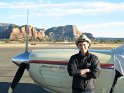1/17/09: Clarence, after landing in Sedona