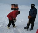 Using a drill to assess the sea ice thickness