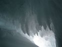 Ice cave - with formations that look like stalactites