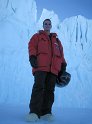 Jim in front of Barne Glacier