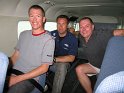6/1/08: Jim, Nico, and Jerry on the Caravan flight to Ambergris.